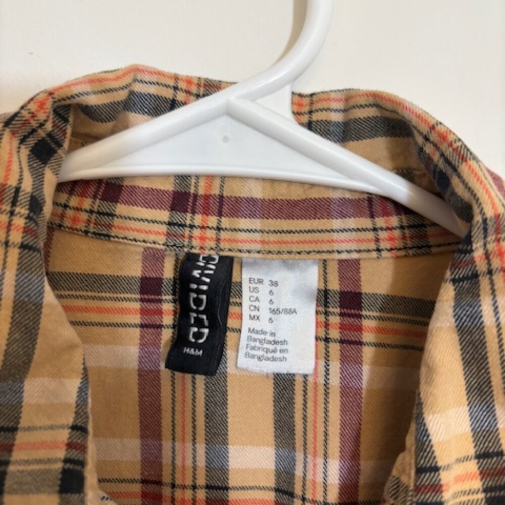 Multicolor Plaid Button-Down Shirt - Picture 3 of 4